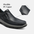 High Quality Square Toe Breathable Upper Flexible PU Leather Casual Shoes Loafers for men